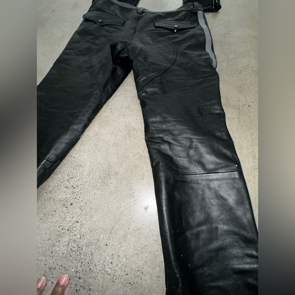 CUSTOMMADE Pants Custom Leather Pants With Zips Bottom Poshmark